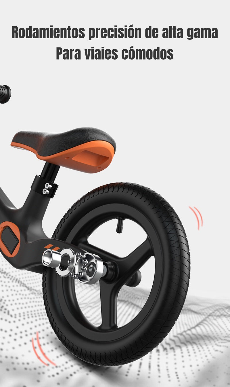 Bicicleta de Equilibrio 2-6 Años Aro 12 LuBabycas Naranja