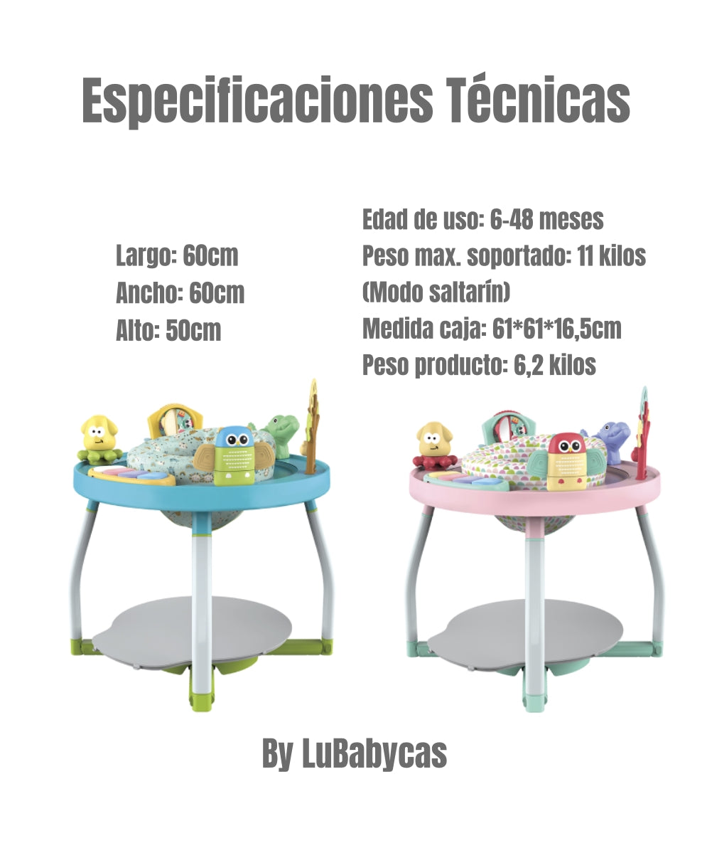 Saltarin 5 En 1 Centro de Actividades Rosado LuBabycas