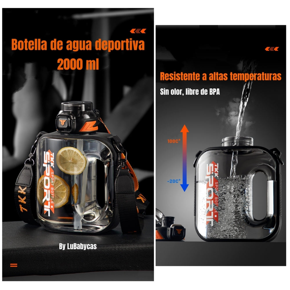 Botella de Agua Multifuncional Con Accesorios TKK LuBabycas