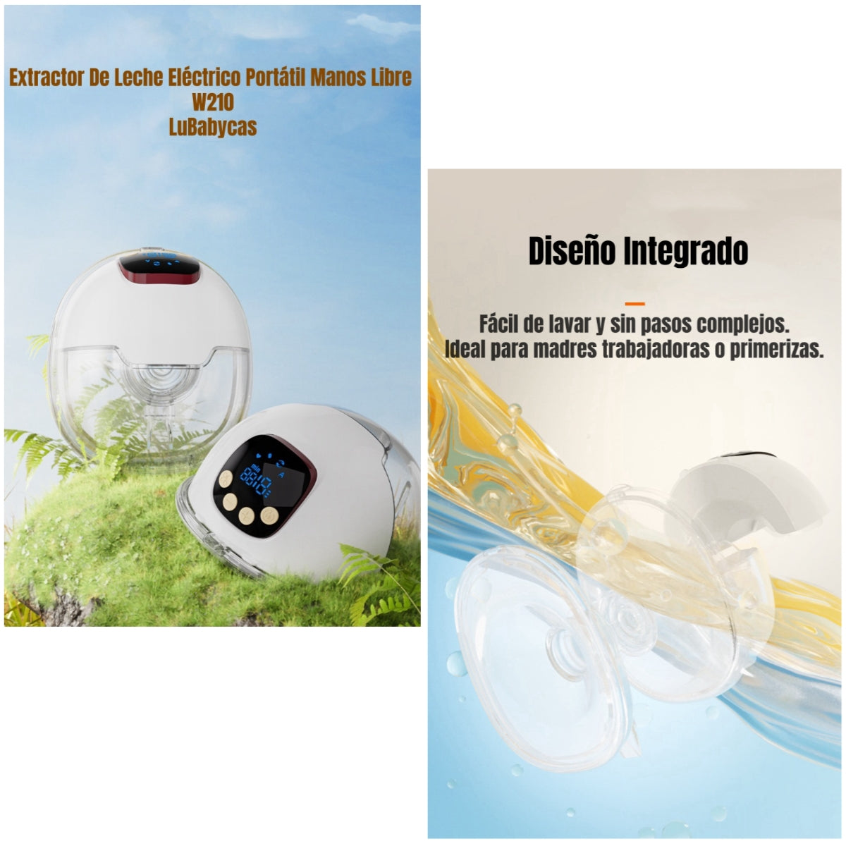Extractor De Leche Eléctrico Portátil W210 LuBabycas