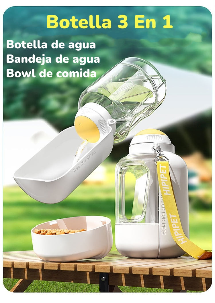 Botella De Agua Para Mascotas 3 En 1 By LuBabycas
