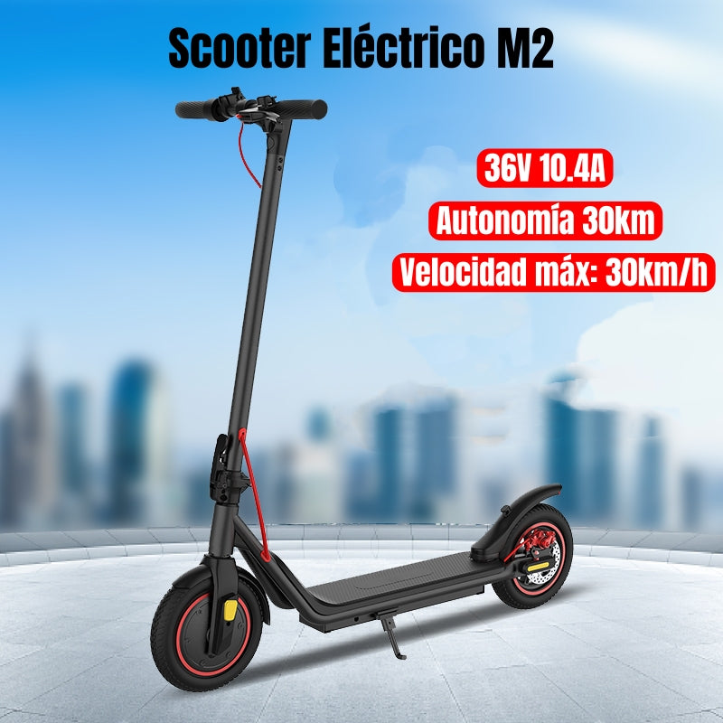 Scooter Adulto Eléctrico 30KM 36V 350W M2 Negro