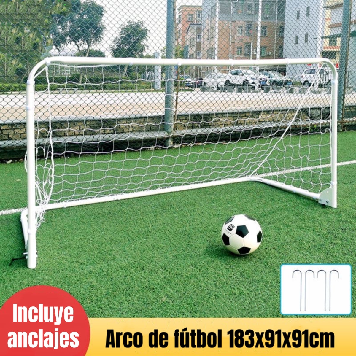 Arco De Fútbol 183x91cm Con Bolso De Transporte LuBabycas