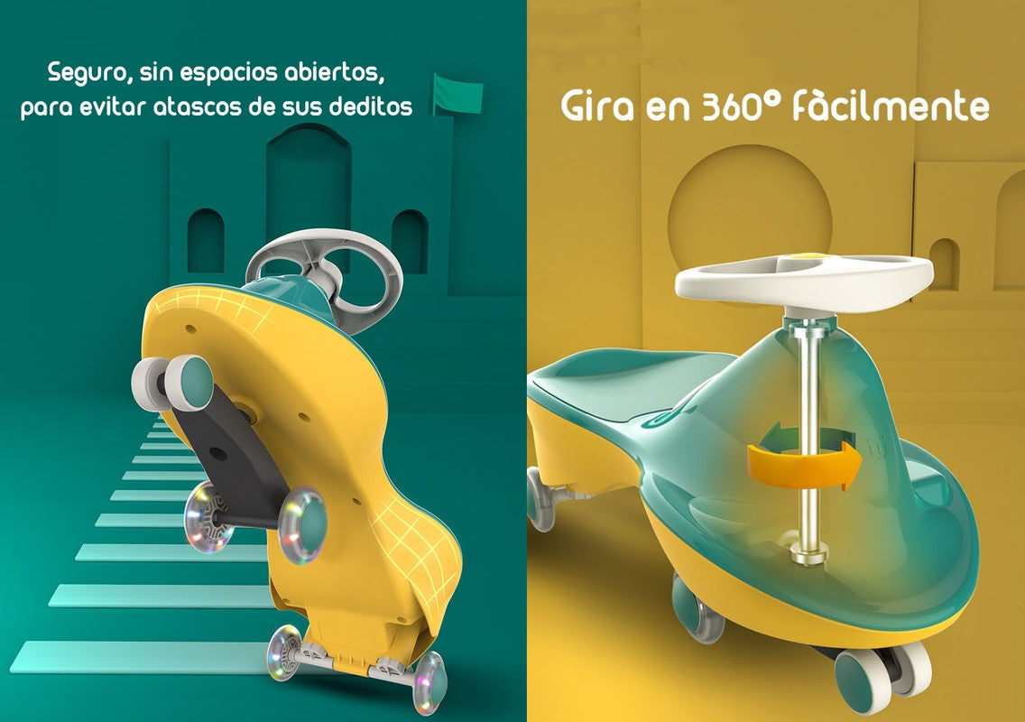 Andador Correpasillo Swing Car Andador Gris By Lubabycas