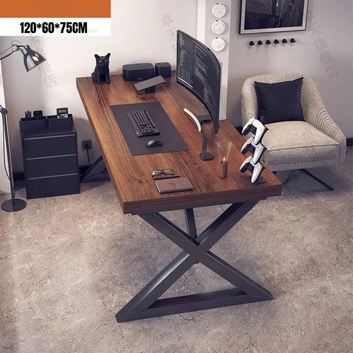 Escritorio Mesa Comedor Gamer Rain 120*60*75cm LuBabycas