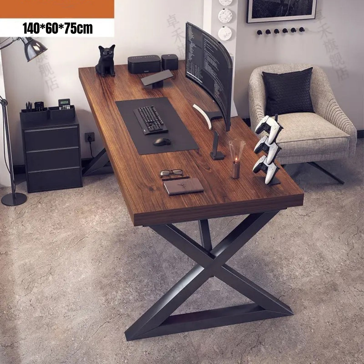 Escritorio Mesa Comedor Gamer Rain 140*60*75cm LuBabycas