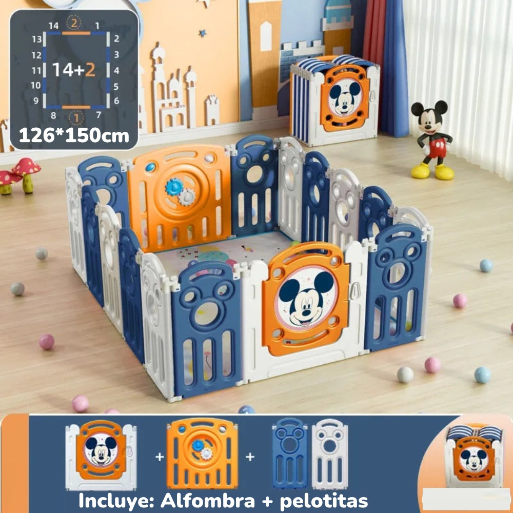 Corral Diverti-Go Con Alfombra y Pelotitas Lubabycas