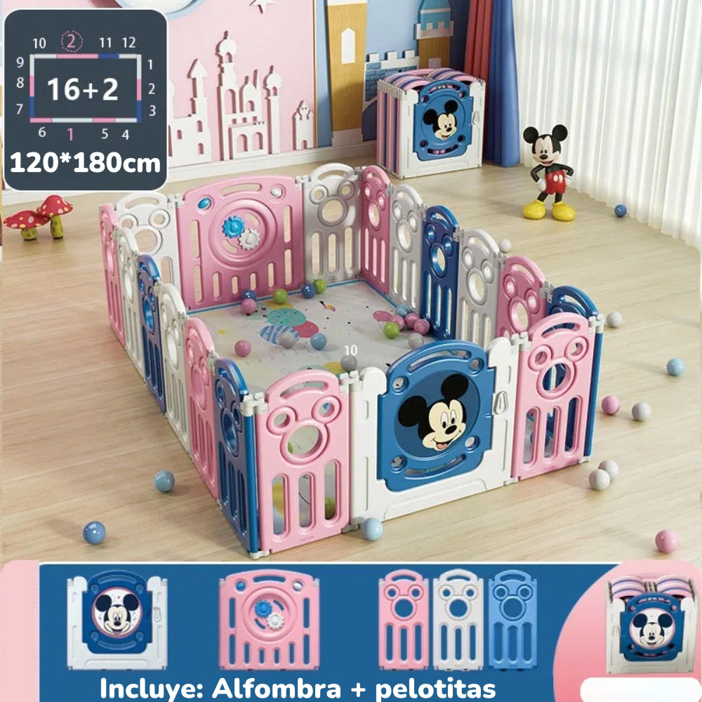 Corral Diverti-Go Con Alfombra y Pelotitas Lubabycas