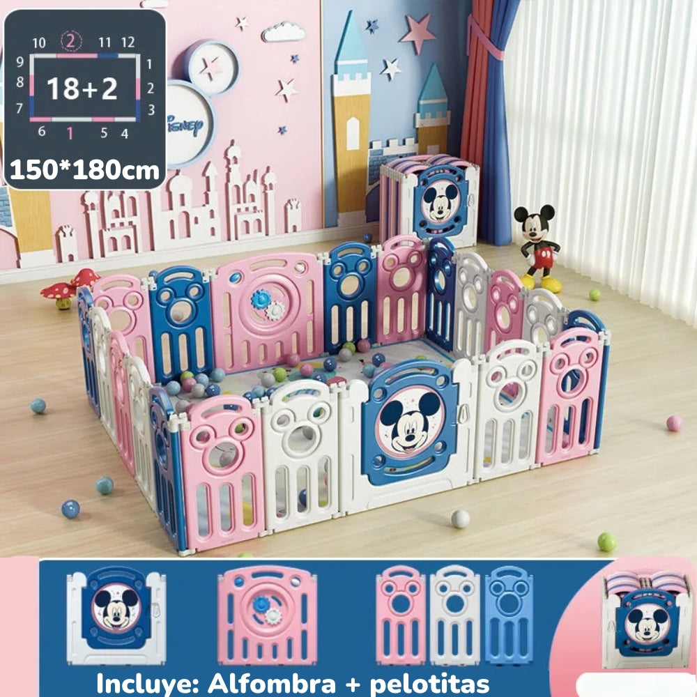 Corral Diverti-Go Con Alfombra y Pelotitas Lubabycas