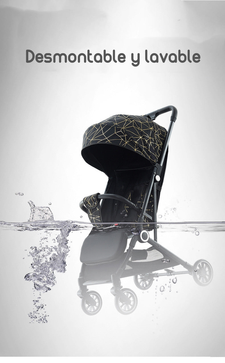 Coche de Paseo Últra Compacto LuBabycas Black
