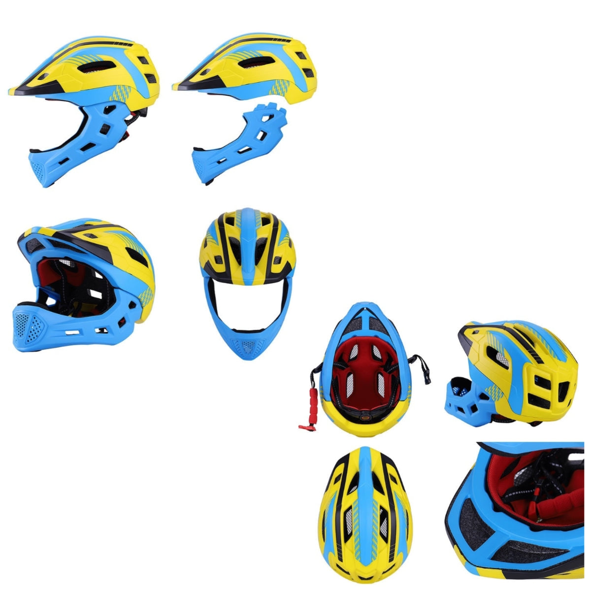 Casco Integral Infantil Bici 2 En 1 Con Luz Neue LuBabycas