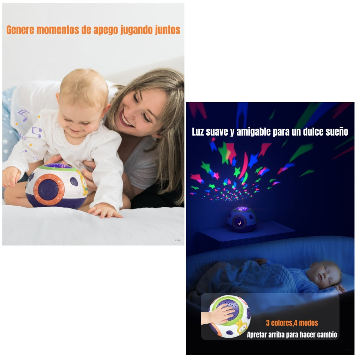 Proyector Inteligente Lámpara Luz Melodía Espanta Cuco TM168