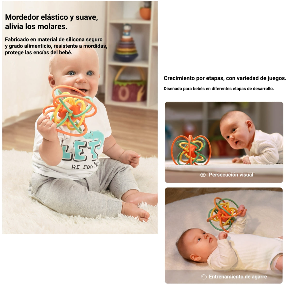 Juguete Estimulación Mordedor Sensorial TM113 LuBabycas
