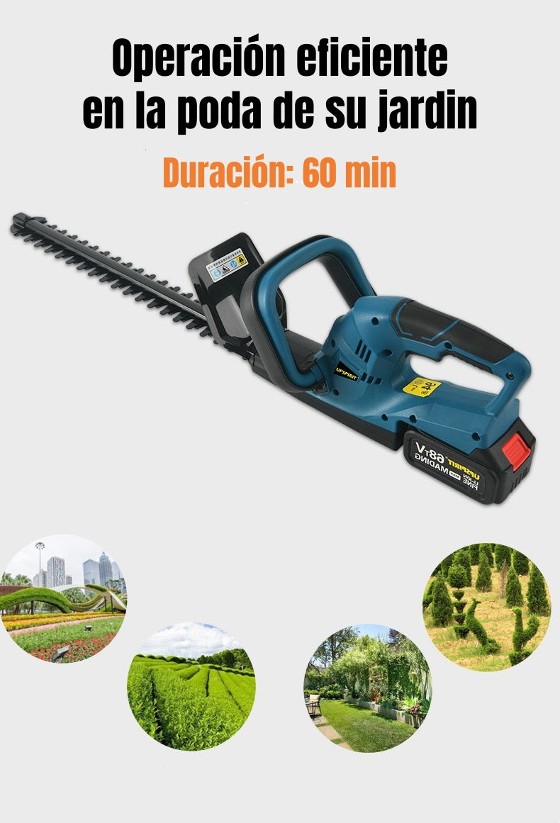 Cortasetos Eléctrico Inalámbrico 18" 800W Con 2 Baterías F03