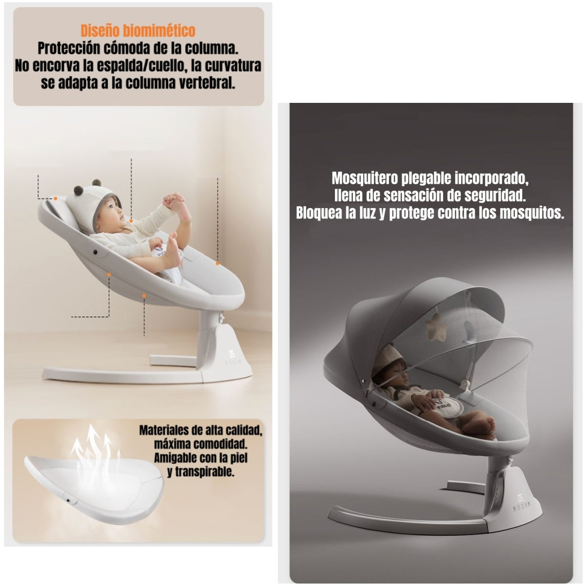 Mecedora Eléctrica LuBabycas BlueTooth Turbo