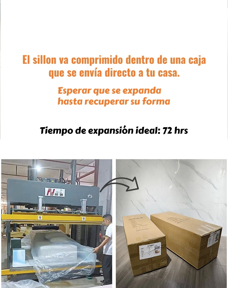 Sillon Sofa Cama Comprimido Convertible 3 en 1 K04 Azul