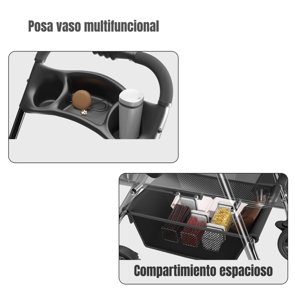 Coche Para Mascotas Plegable 2 En 1 Paws Rosado LuBabycas