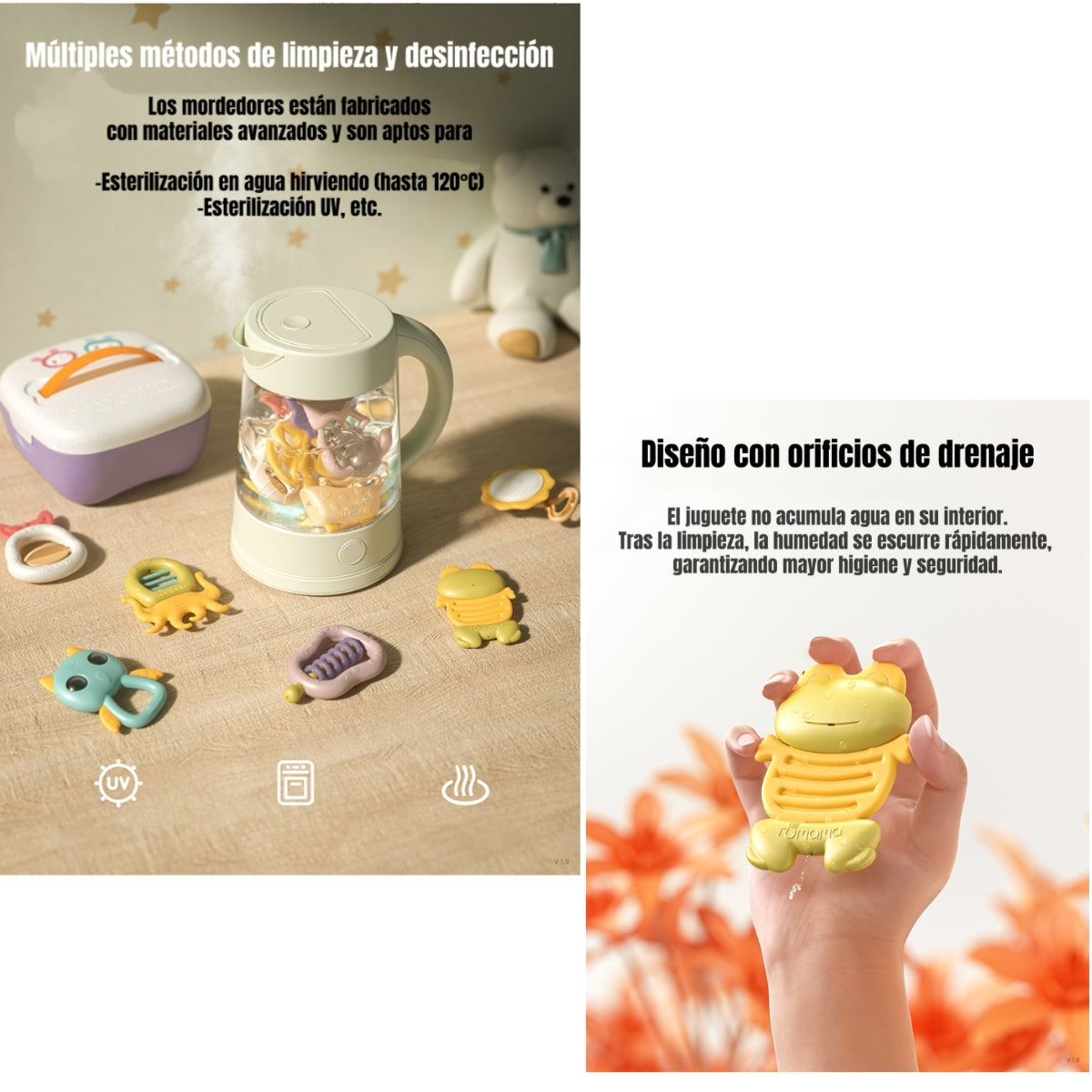 Mordedores Juguetes Sensoriales Educativos TM146 LuBabycas