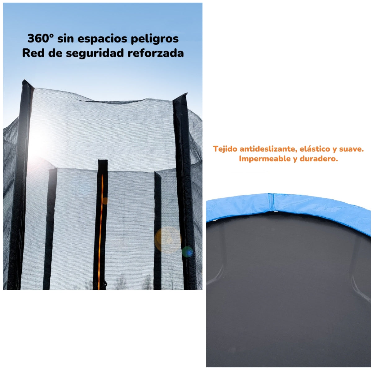 Cama Elástica Trampoline LuBabycas 183cm Escalera Valle