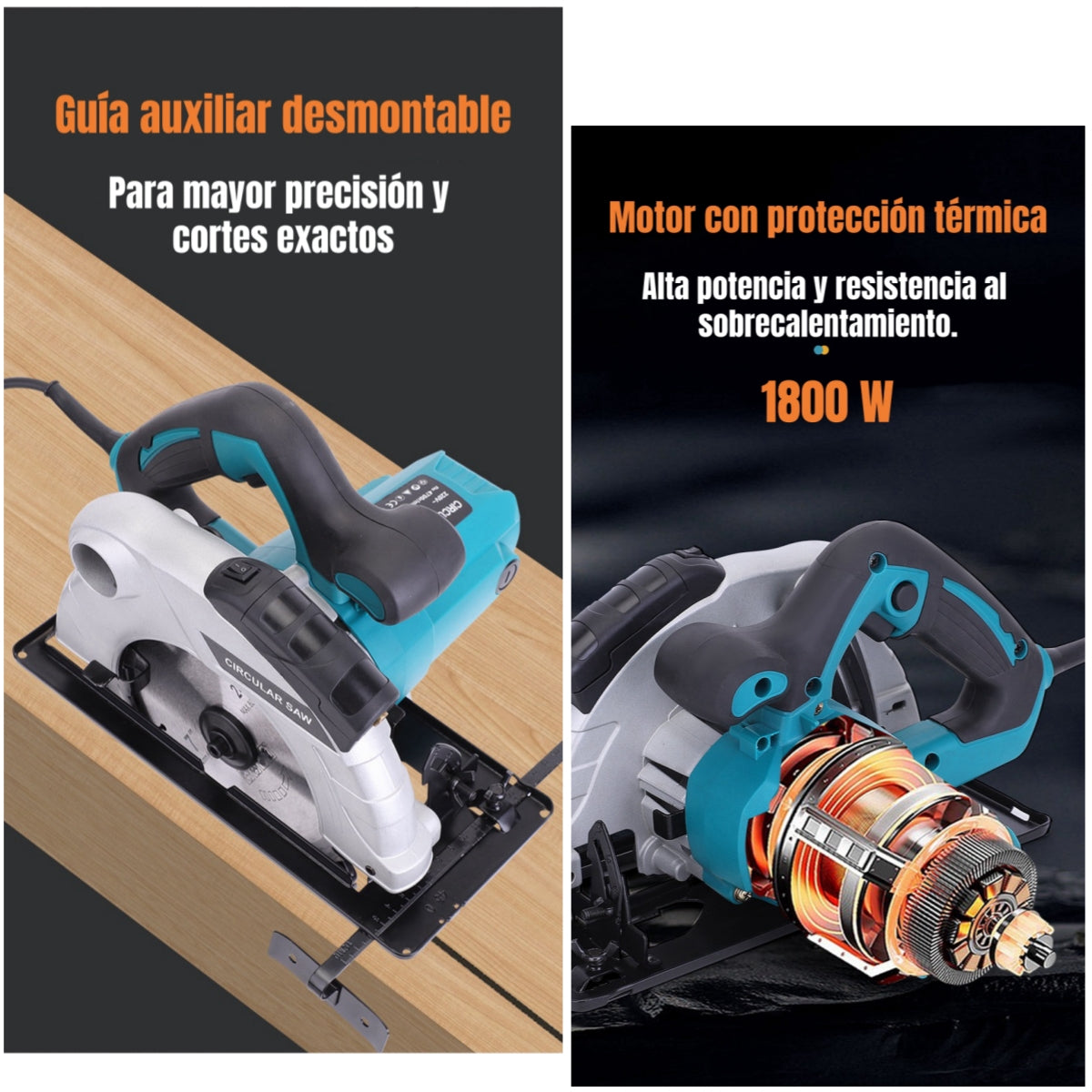 Sierra Circular Eléctrica Con Láser 7-1/4" 1800W G01