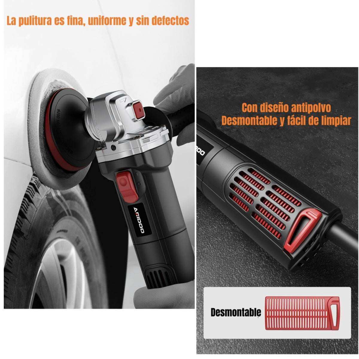 Esmeril Angular Eléctrico 850W Con Discos Más Accesorios