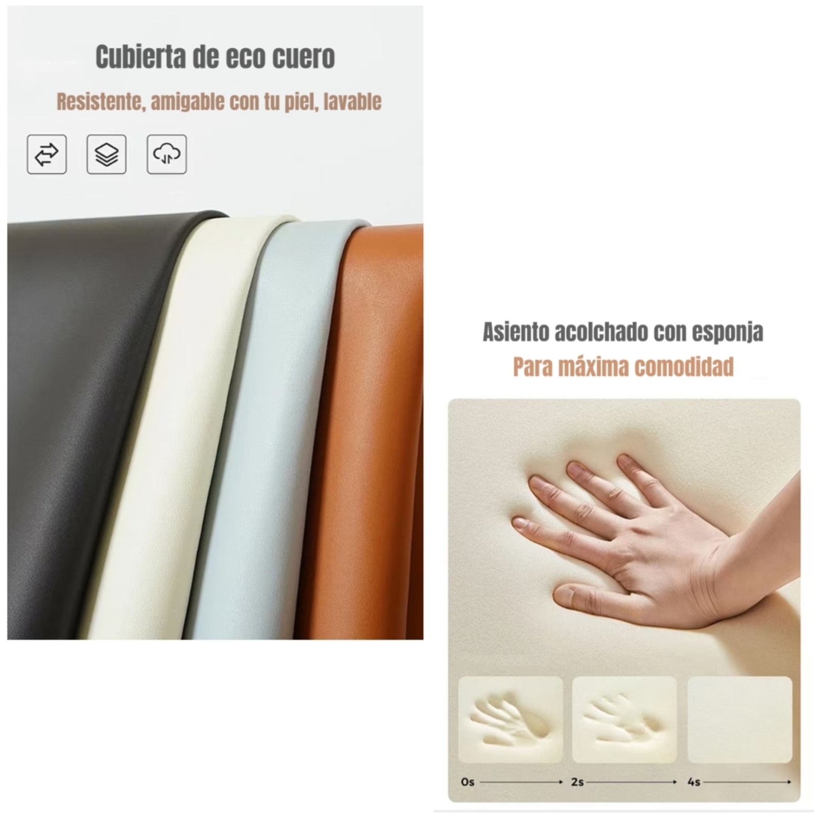 Pack 4 Sillas de Comedor Madera Café Ankara