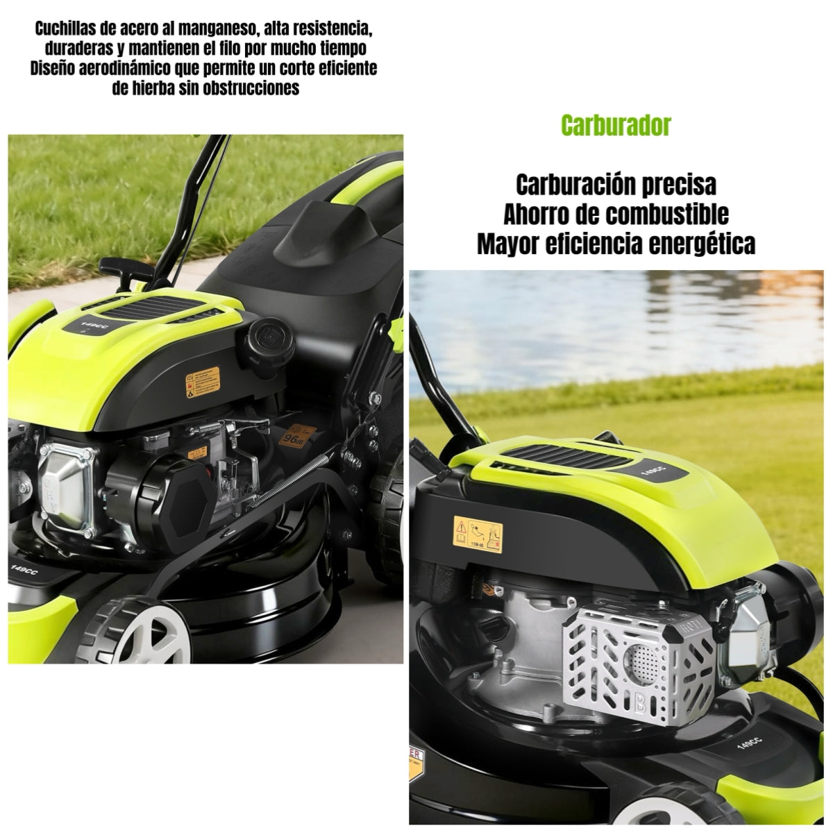 Cortadora De Pasto A Gasolina 16" 5HP 41cm 149cc F05