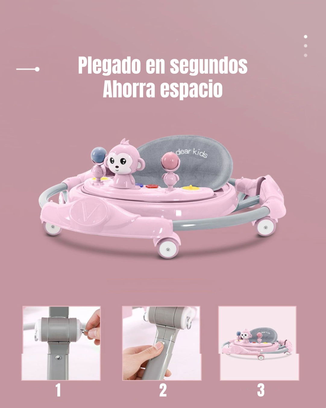 Andador Caminador Plegable Apoya Pies Bora LuBabycas