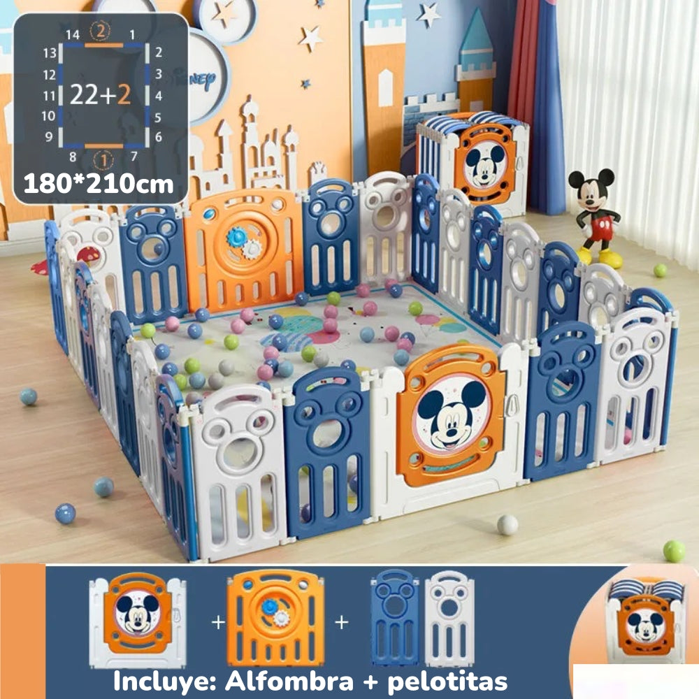 Corral Diverti-Go Con Alfombra y Pelotitas Lubabycas