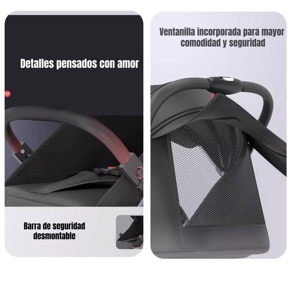Coche De Paseo Compacto Con Accesorios Lubabycas