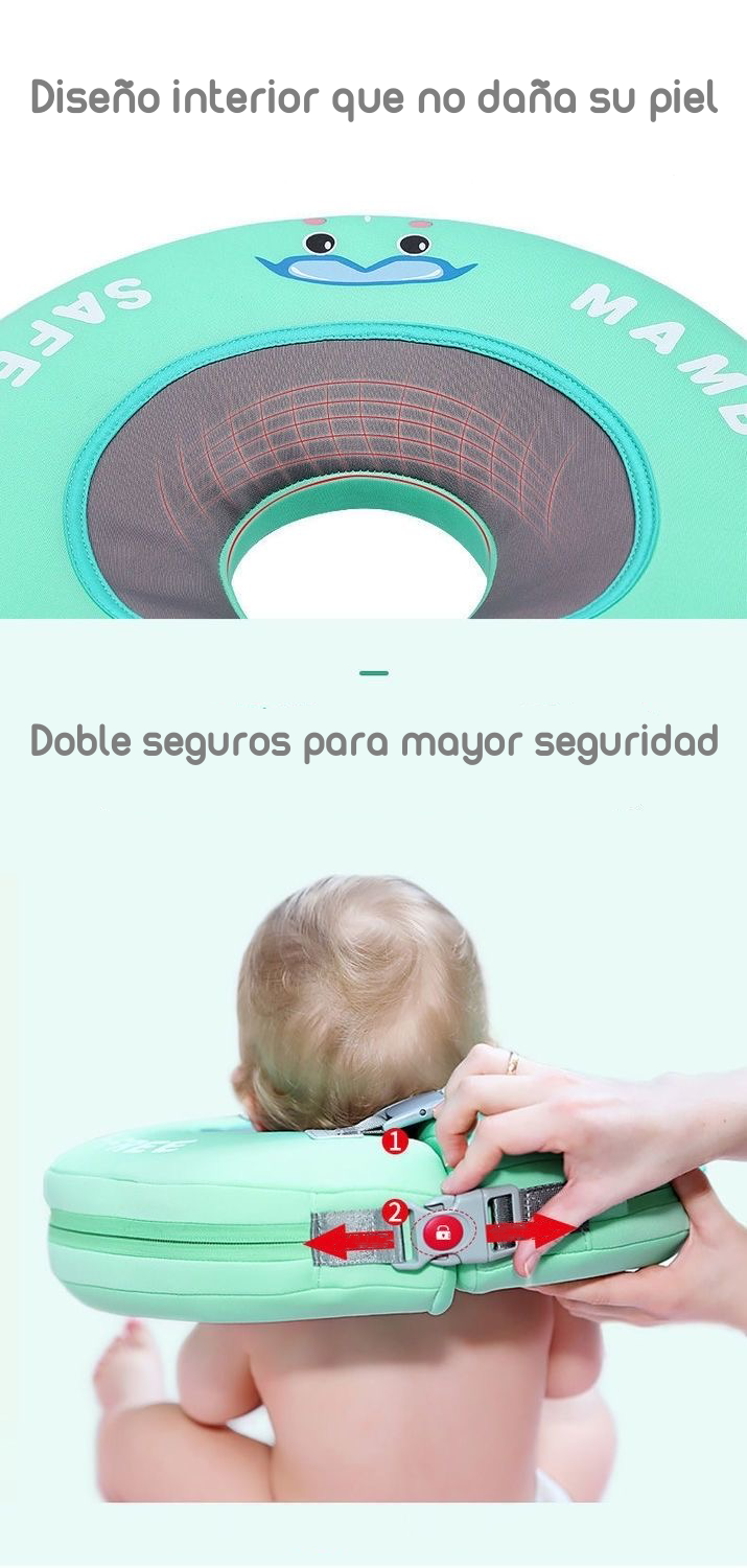 Flotador De Cuello Para Bebé Rosado By Lubabycas