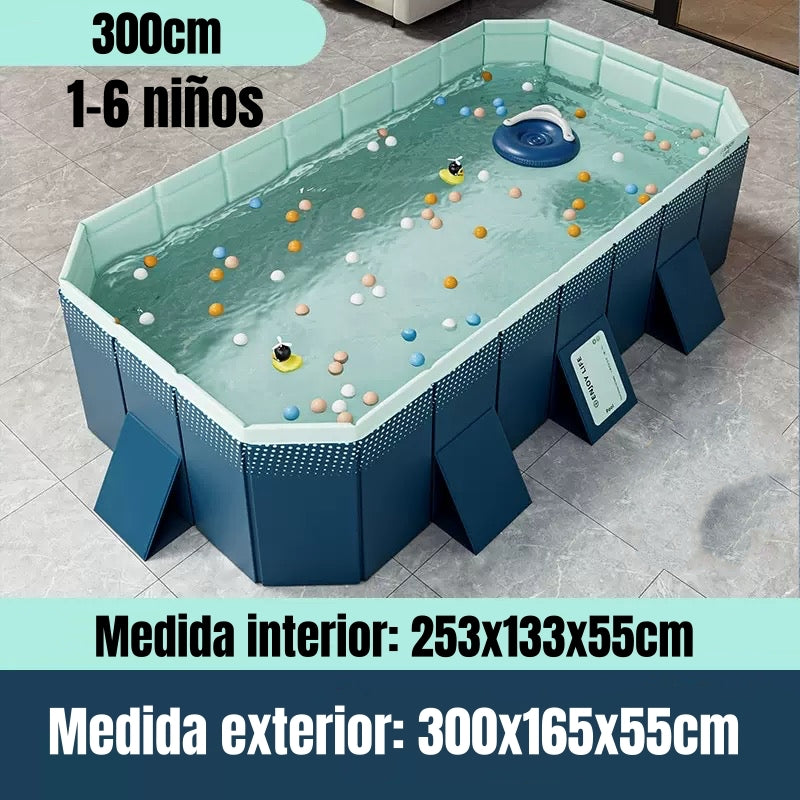 Piscina Plegable No Requiere Inflado 300cm Niños LuBabycas
