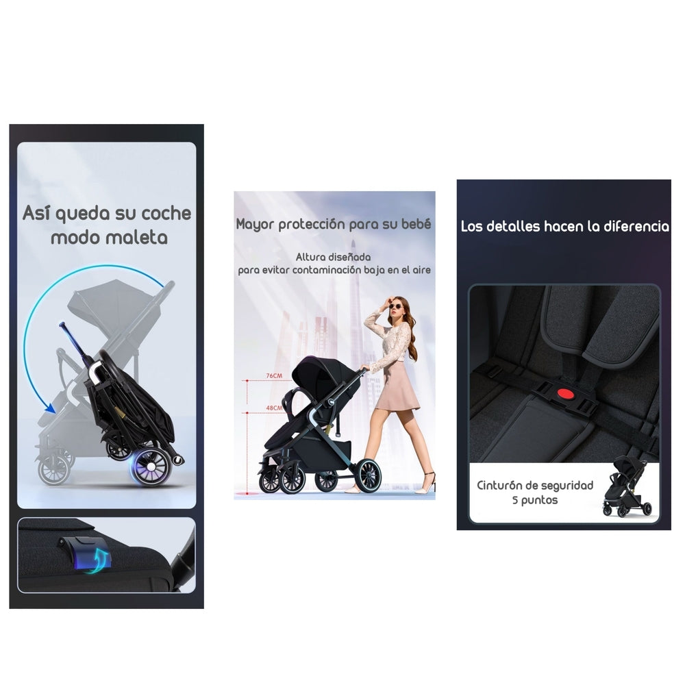 Coche De Paseo Reversible Multiposiciones Lubabycas Minnie