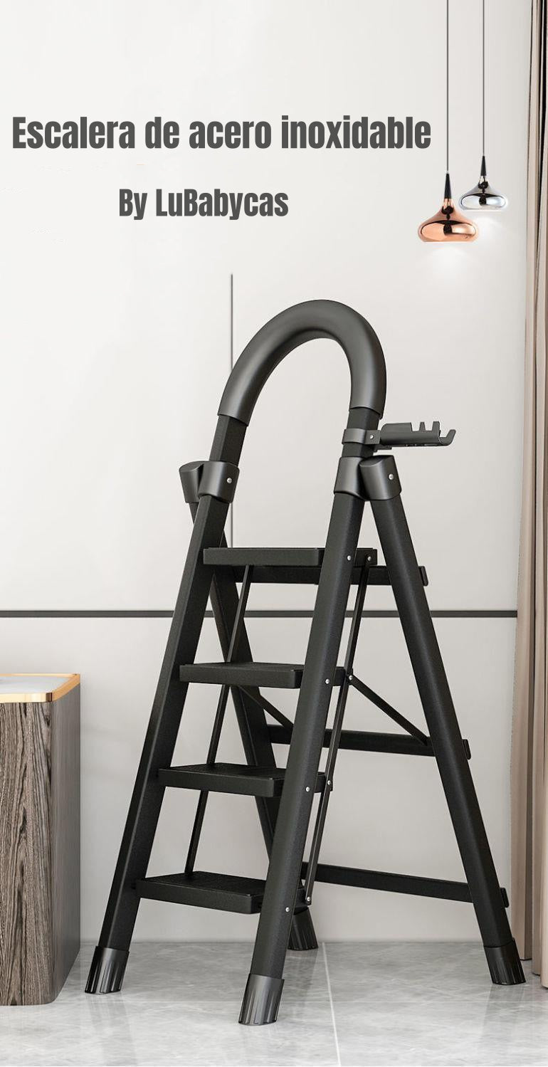 Escalera De Acero Plegable Con 4 Escalones By LuBabycas