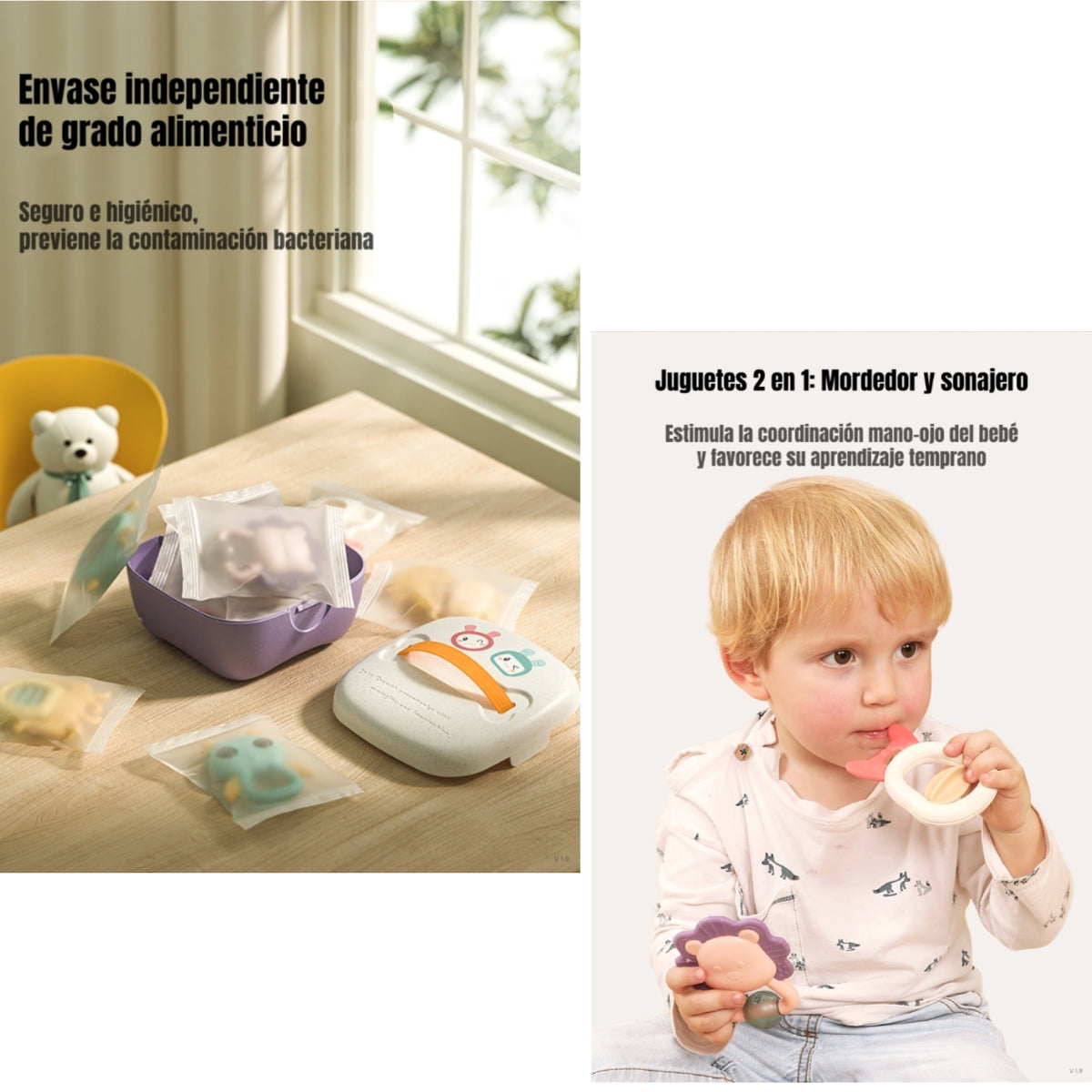 Mordedores Juguetes Sensoriales Educativos TM146 LuBabycas