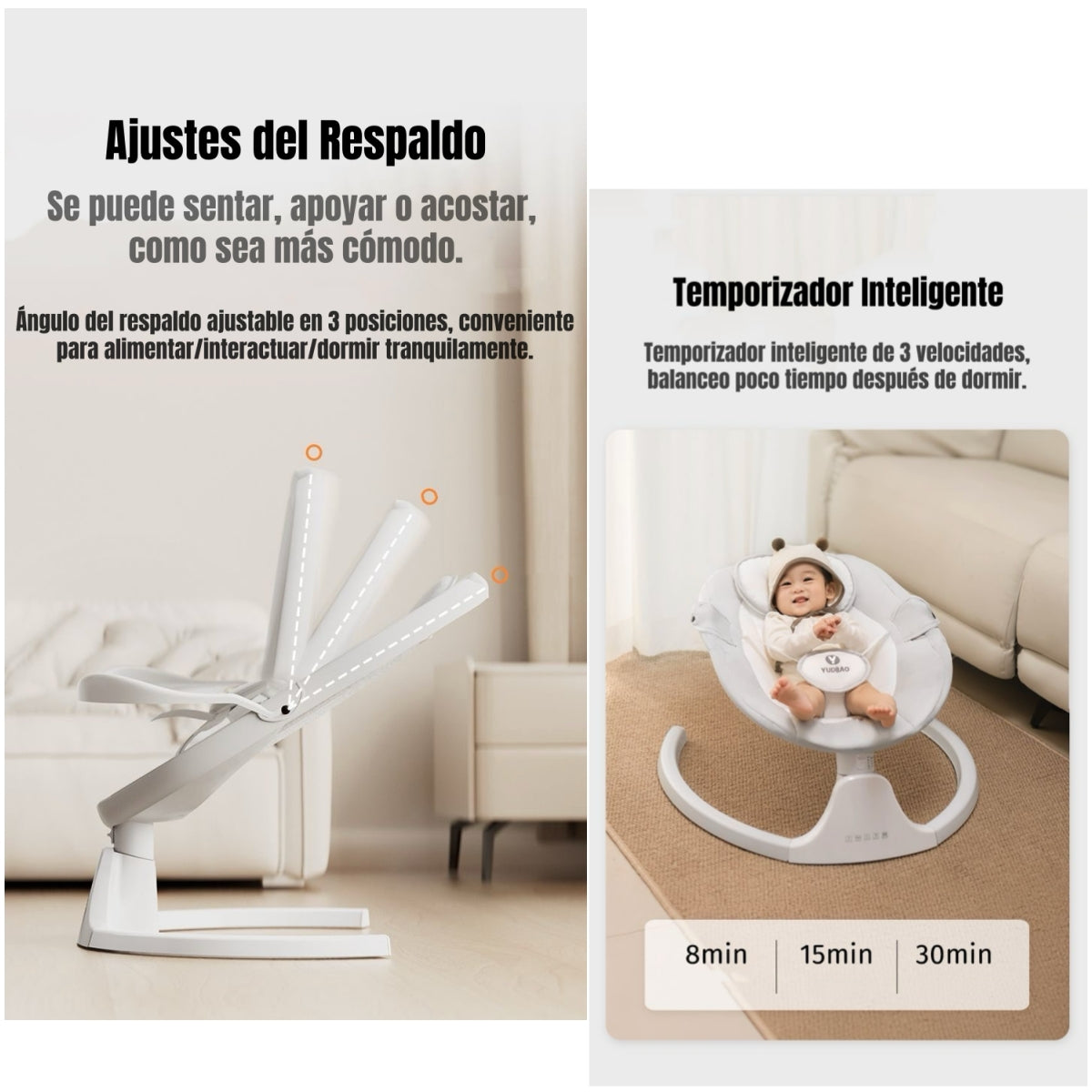 Mecedora Eléctrica LuBabycas BlueTooth Turbo