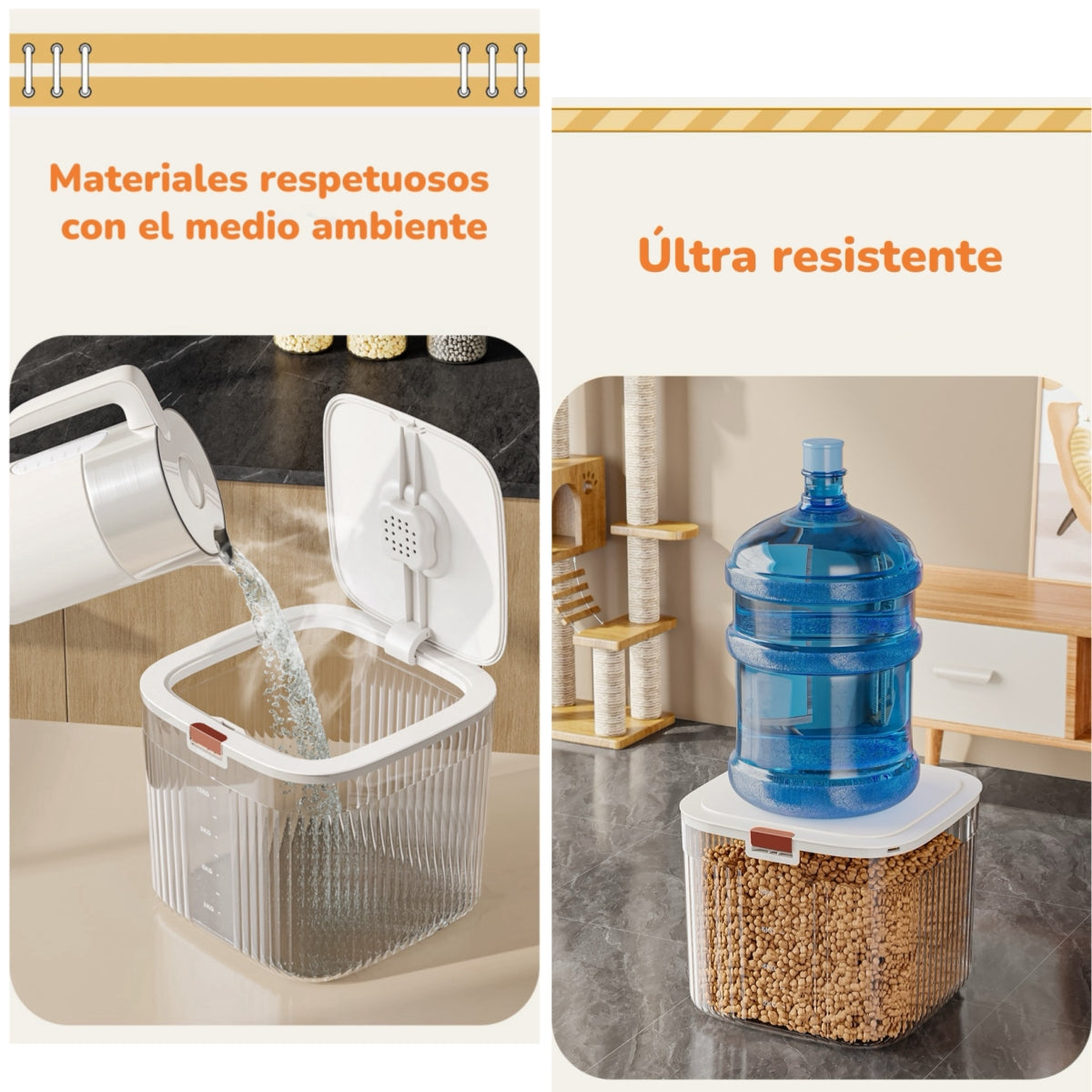 Contenedor De Alimentos Para Mascotas 30KG By LuBabycas