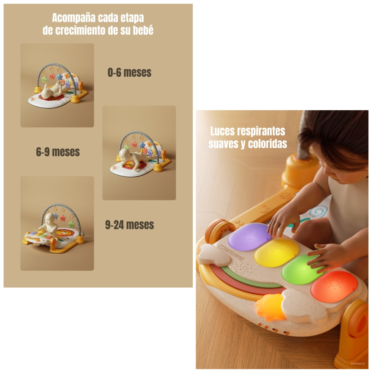 Gimnasio Musical Piano Con Bluetooth 3 En 1 TM243 LuBabycas