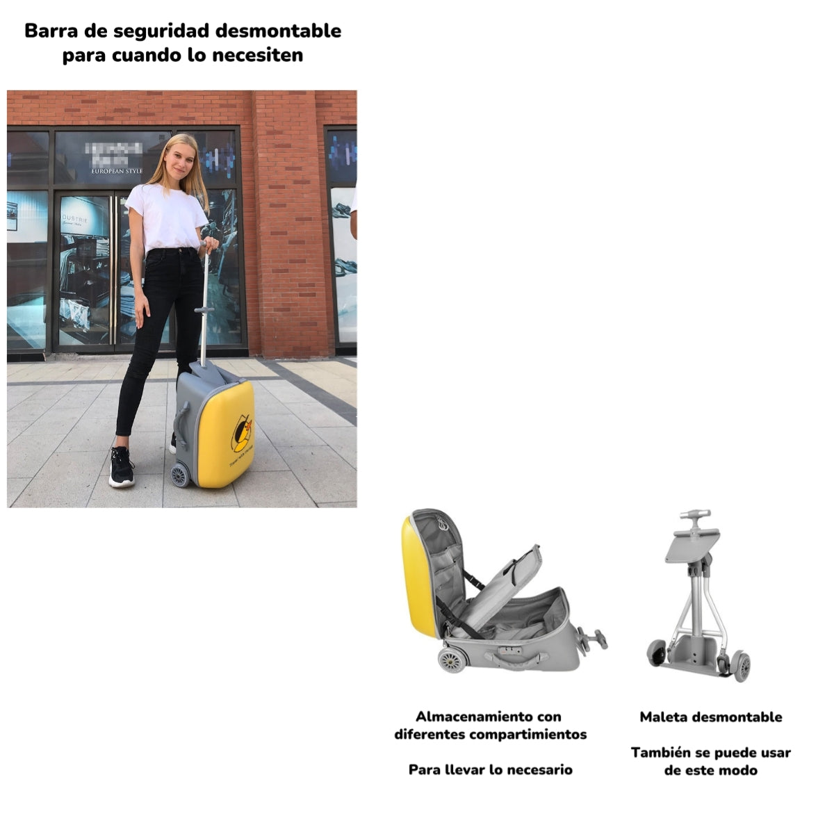 Maleta De Viaje Infantil Convertible 2 En 1 By LuBabycas