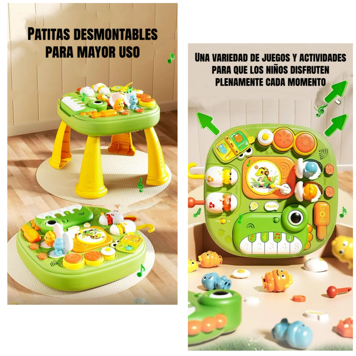 Juguete Mesa De Actividades Musical Con Luces Volt LuBabycas