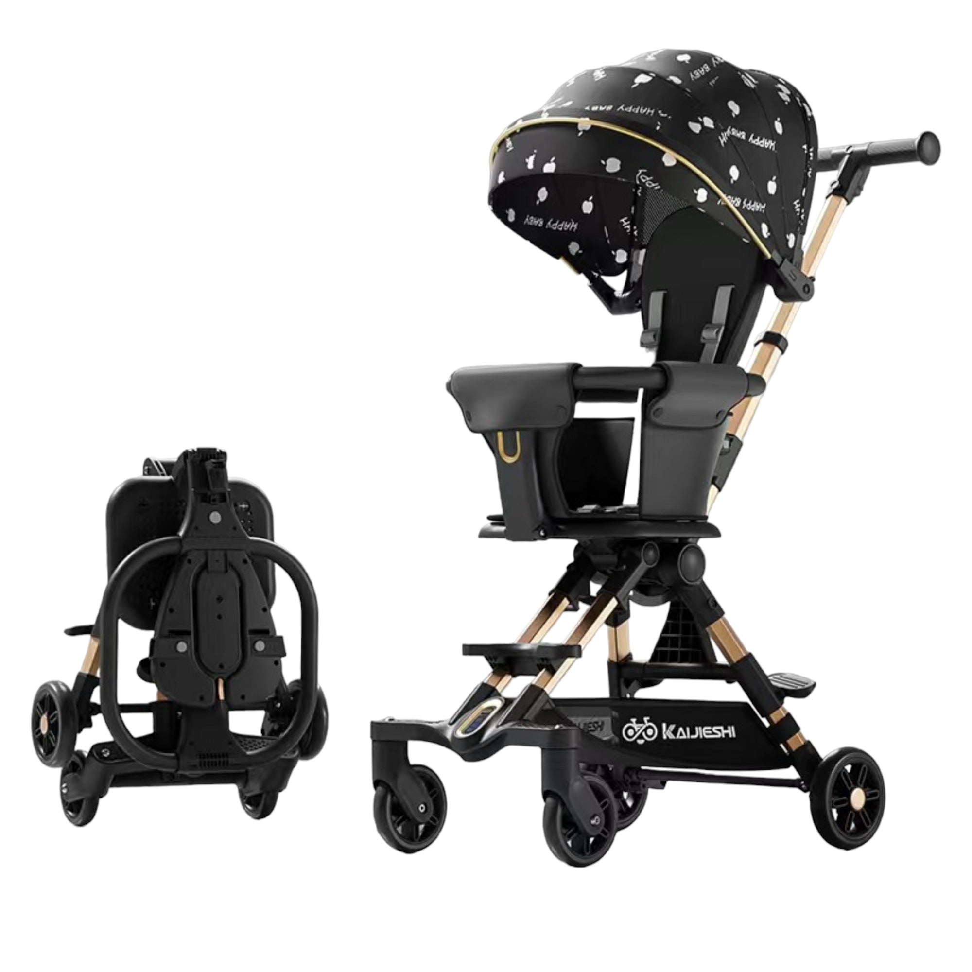Coche De Paseo Últra Compacto Lubabycas Formula Negro