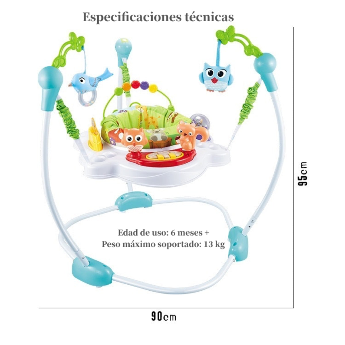 Saltarín Centro De Actividad Musical Azul Lubabycas