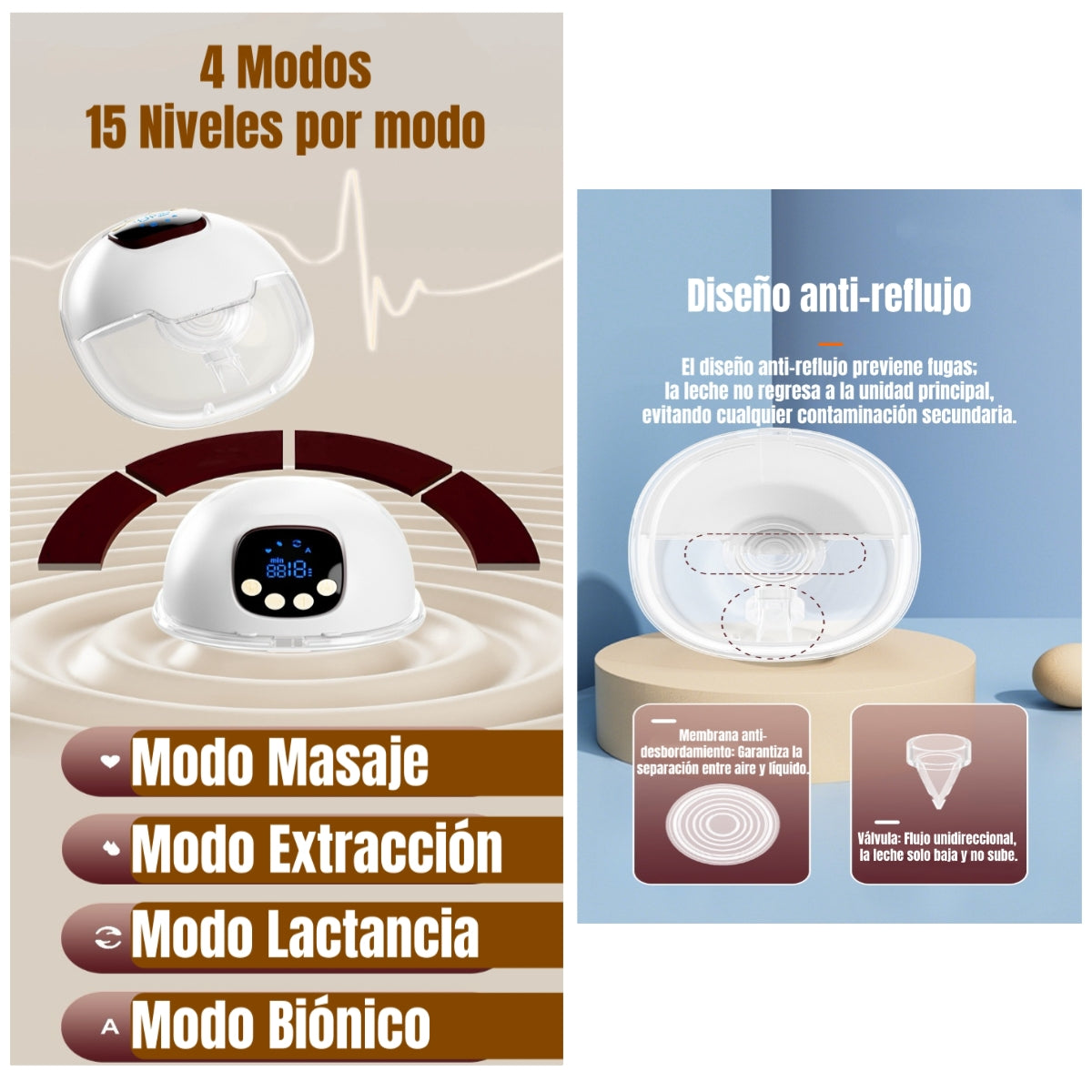 Extractor De Leche Eléctrico Portátil W210 LuBabycas