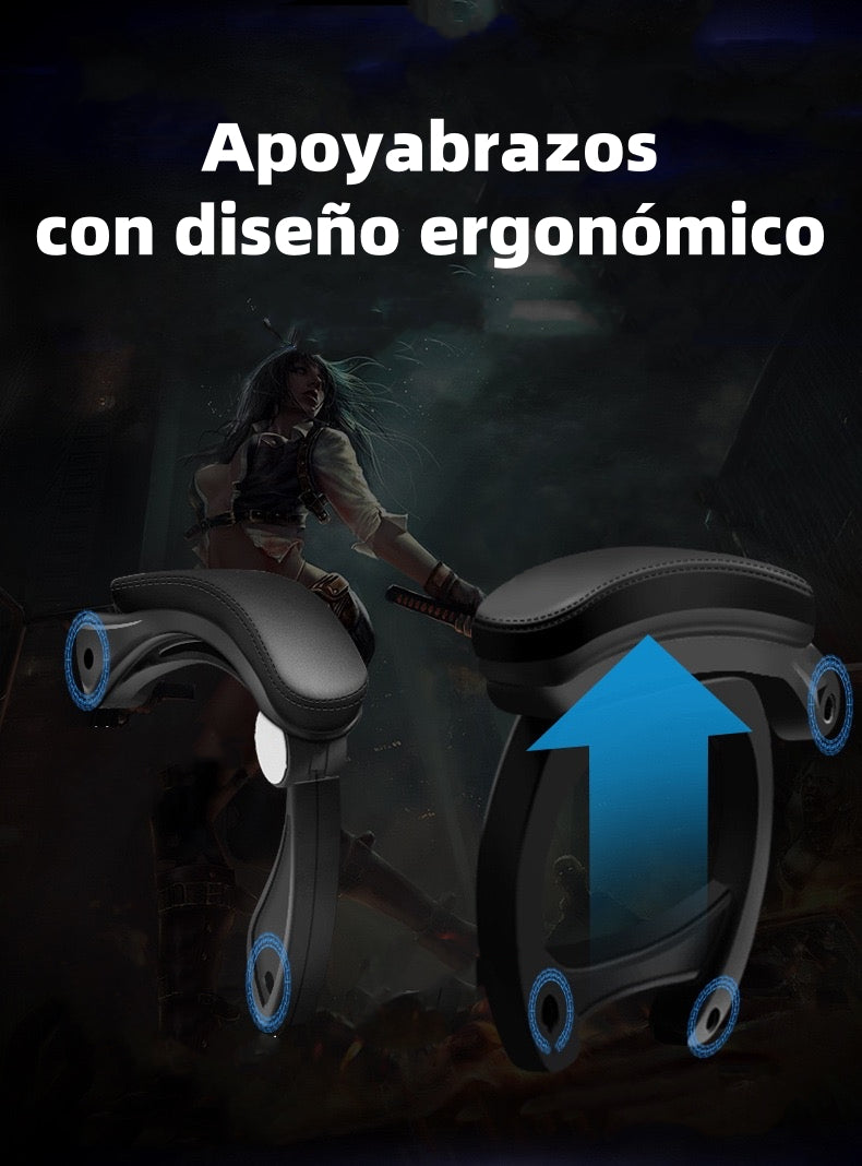 Silla Gamer Reclinable Con Reposa Pies Blanca LuBabycas