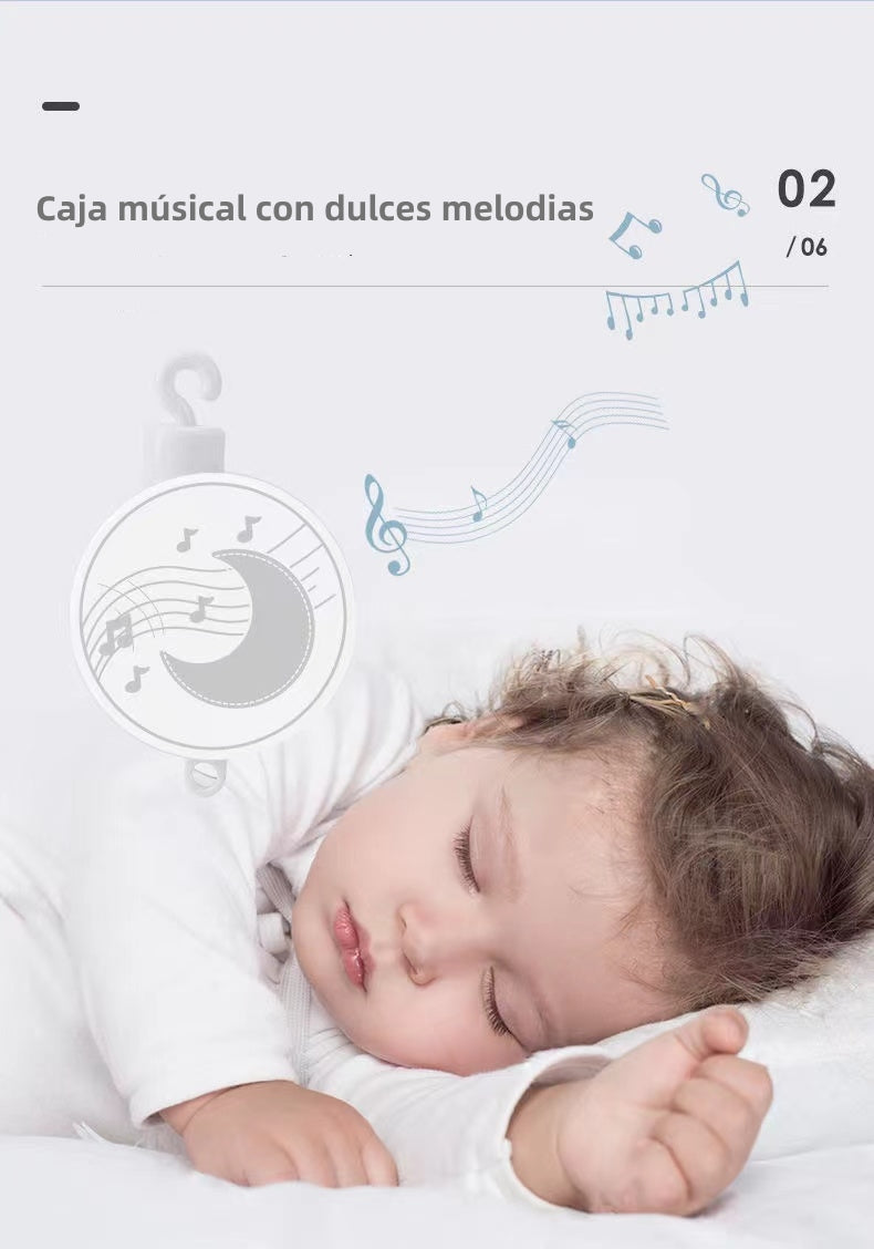 Móvil Musical 360° Con Caja Lubabycas Mapache