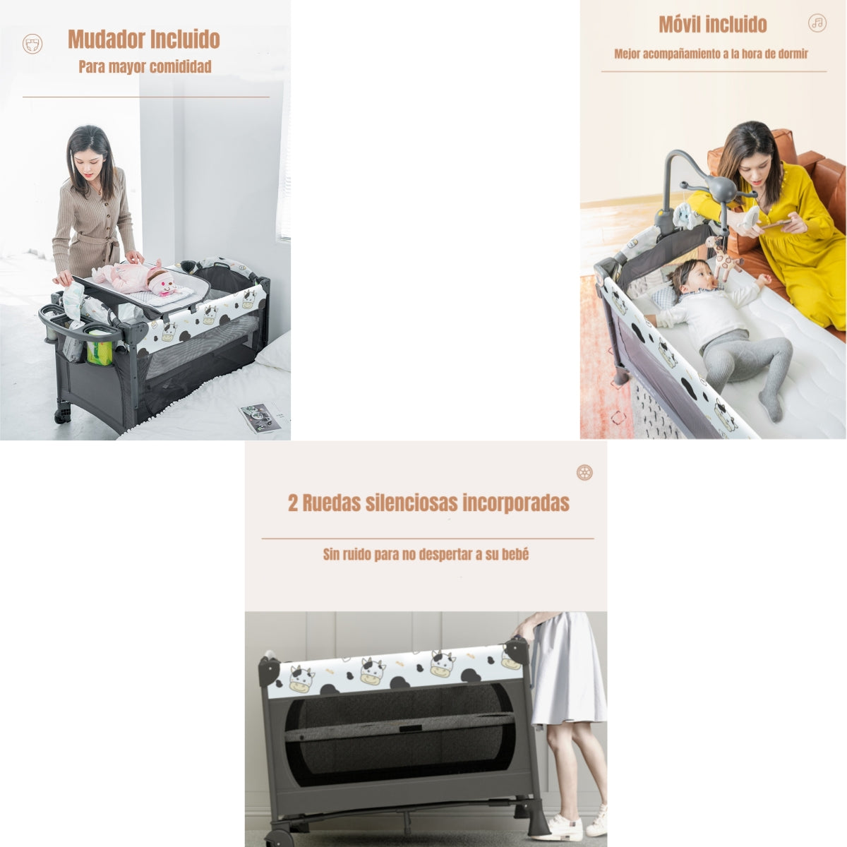 Cuna Colecho Corral 4 En 1 Vricale LuBabycas