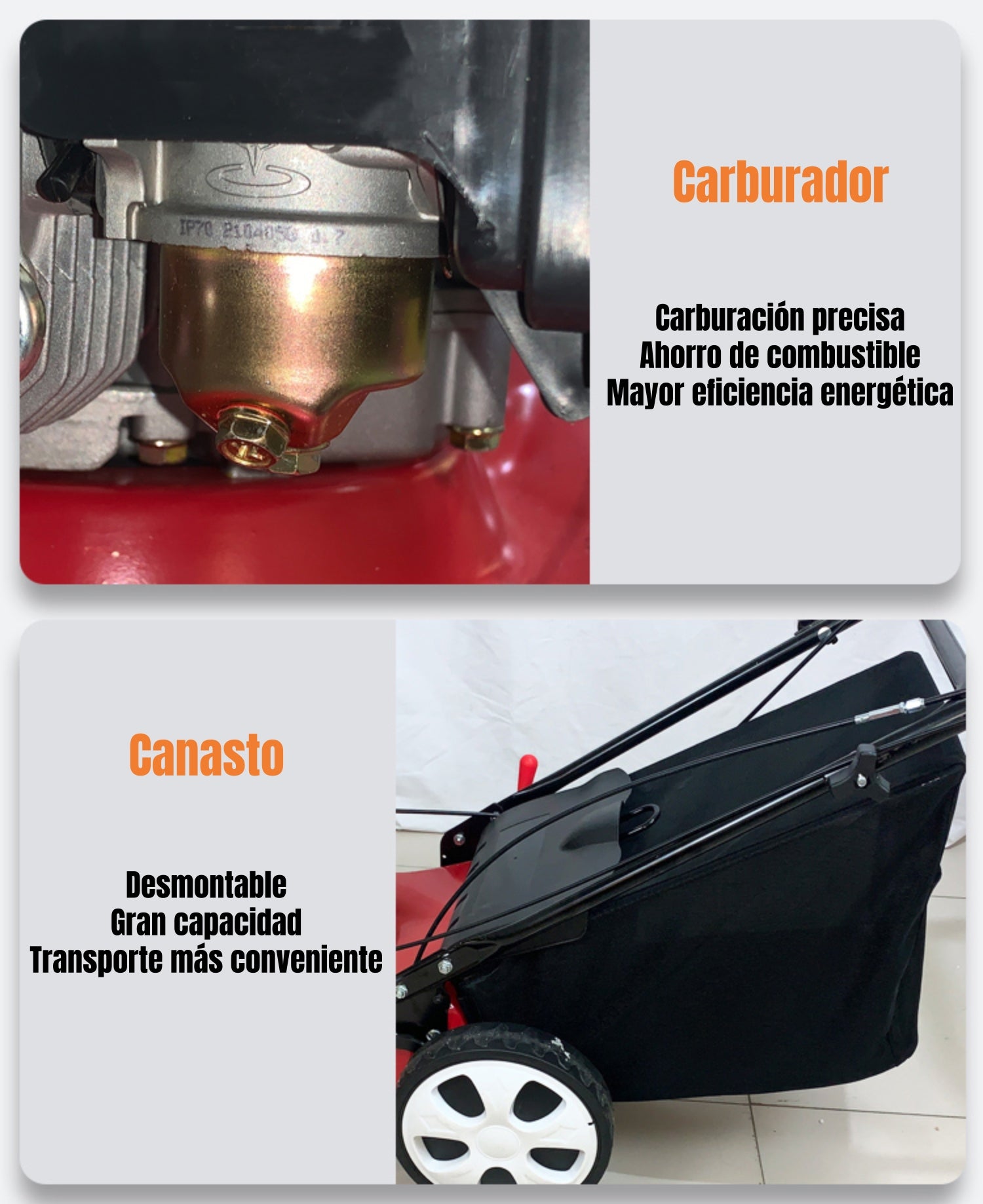 Cortadora De Pasto A Gasolina 16" 6HP 41cm 139cc F04