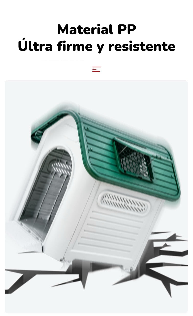 Casa De Perro Mascota Exterior Mediana 75cm Azul LuBabycas