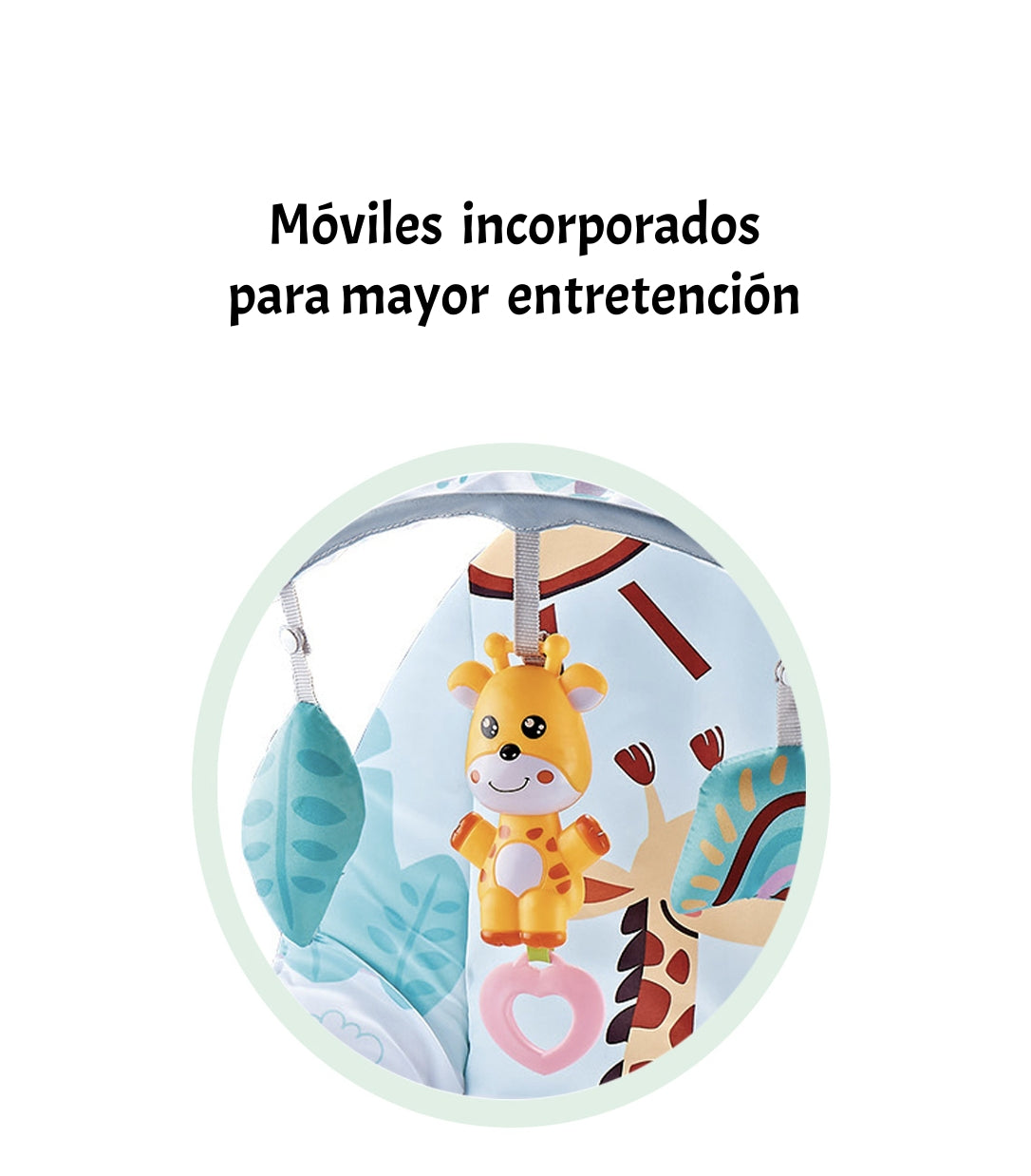 Mecedora Bebé Silla Nido Musical Vibración Rosada LuBabycas