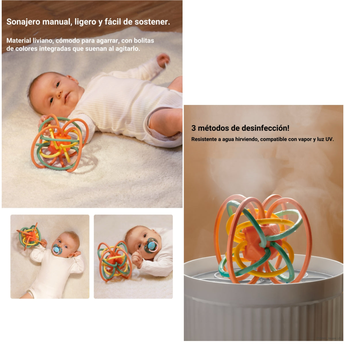 Juguete Estimulación Mordedor Sensorial TM113 LuBabycas